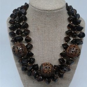 3 Strand Czech Glass Choker